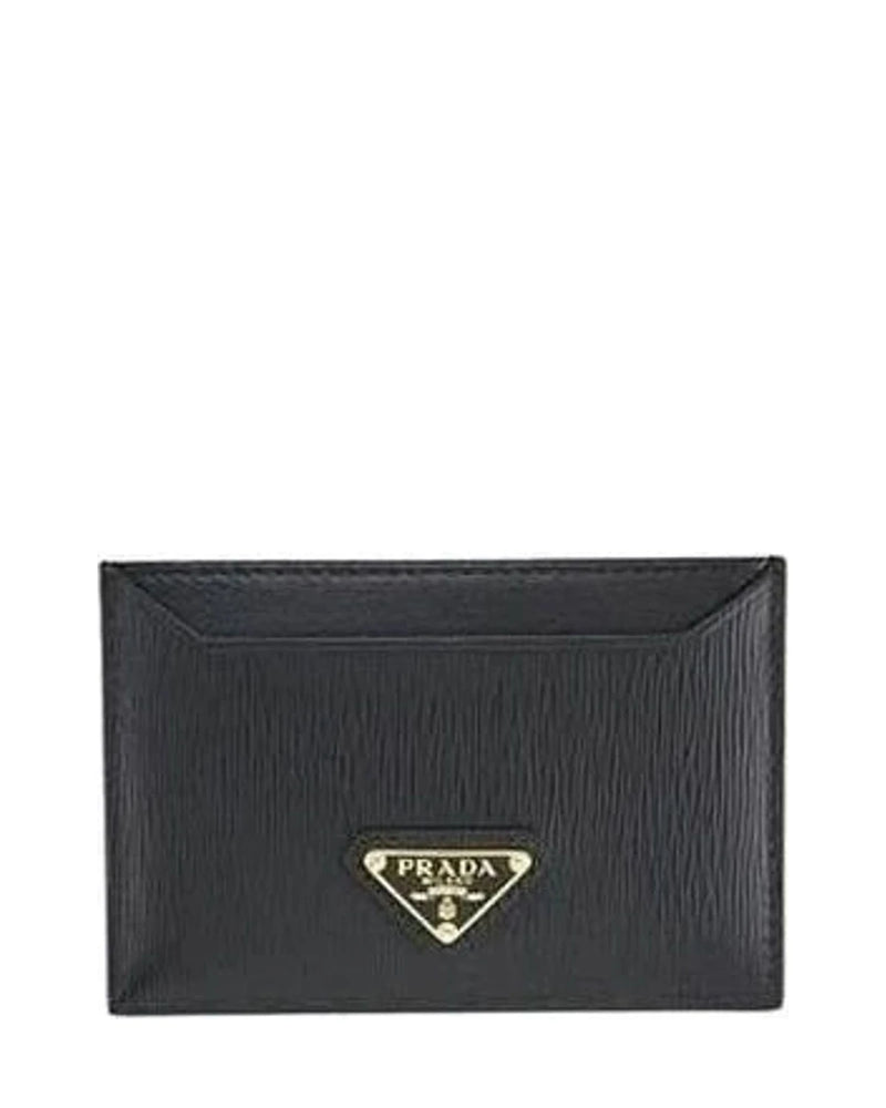 Prada Black Calfskin Cardholder Glam Steals