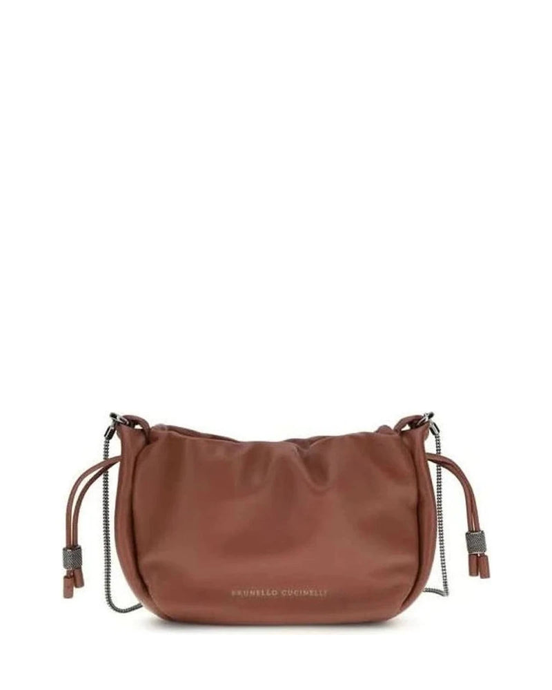 Brown Calf Leather Bos Taurus Shoulder Bag Glam Steals