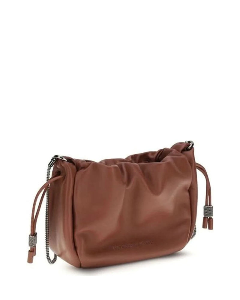 Brown Calf Leather Bos Taurus Shoulder Bag Glam Steals
