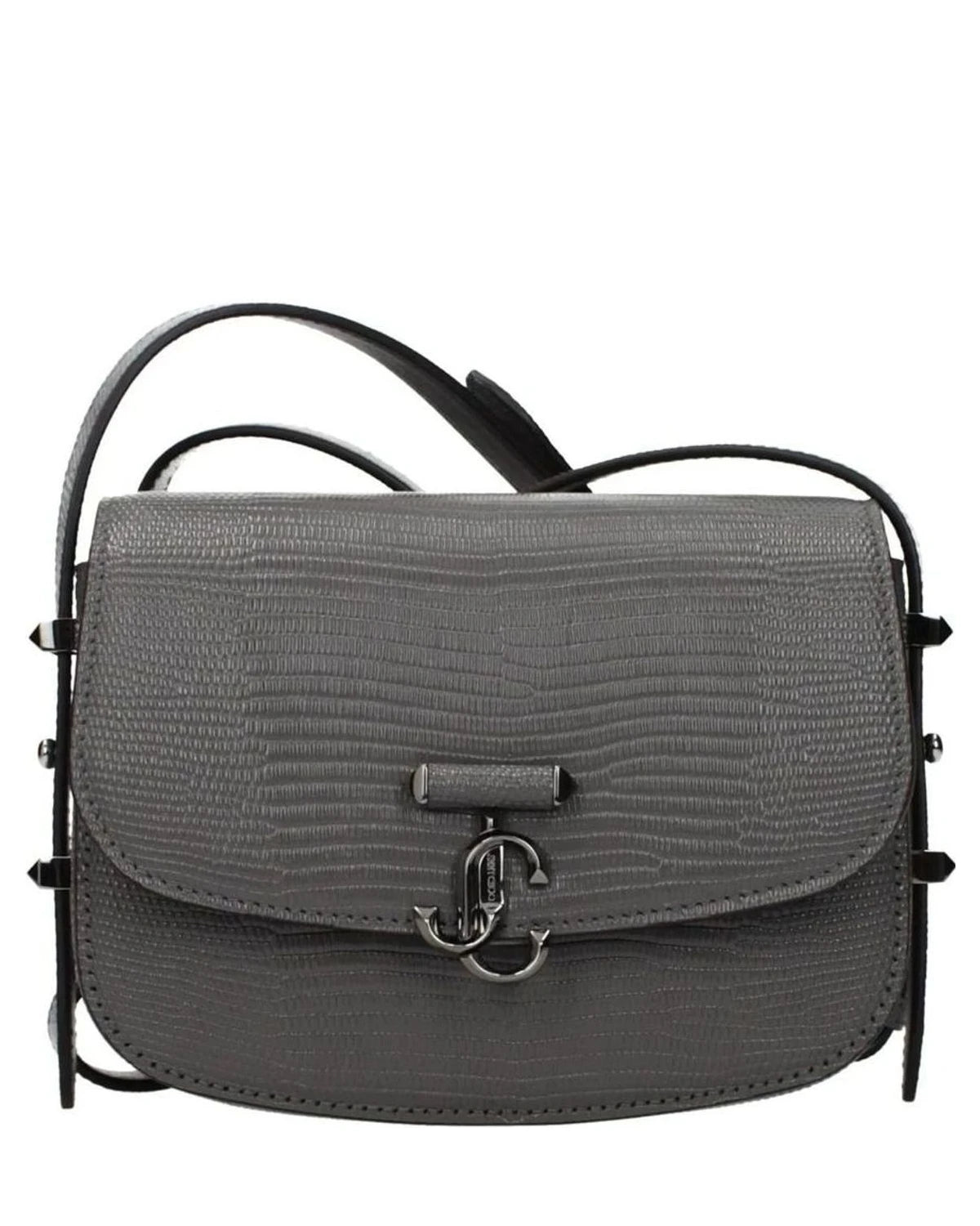 Jimmy Choo Gray Leather Shoulder Bag Glam Steals