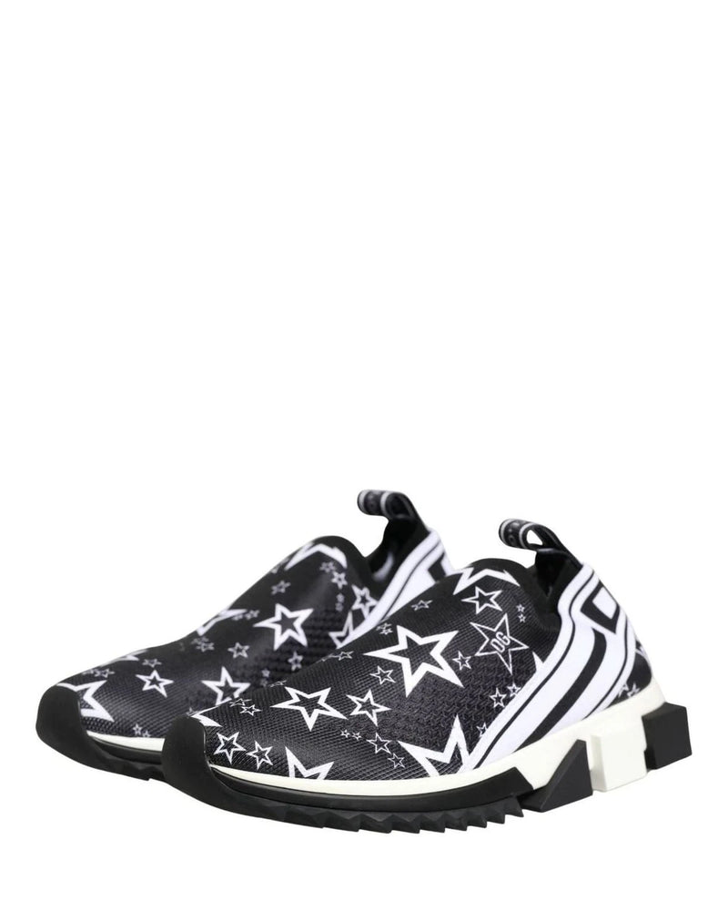 Dolce & Gabbana Black Stars Logo Sorrento Sneakers Shoes Glam Steals