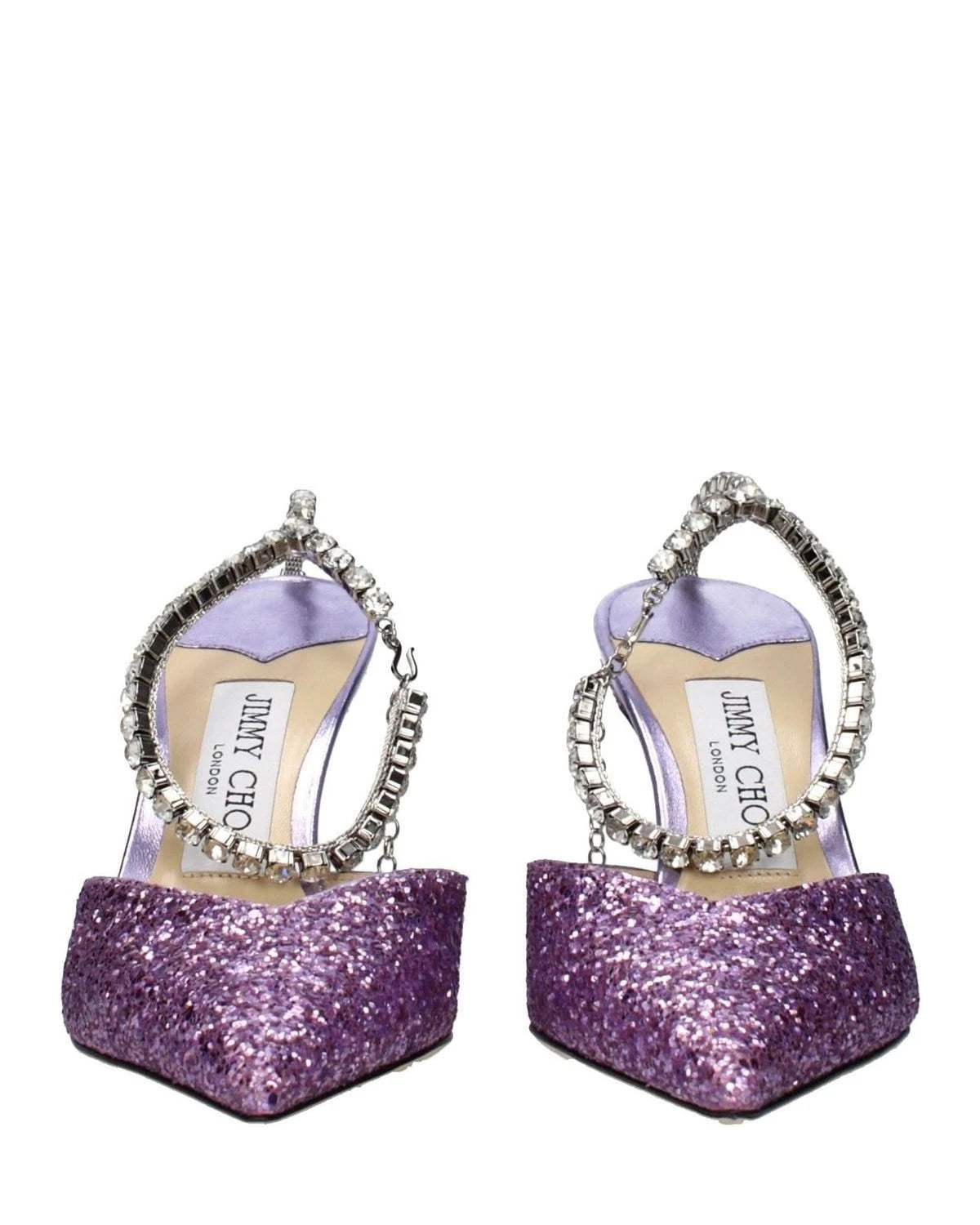 Jimmy Choo Purple Plastic Stiletto Heel Glam Steals