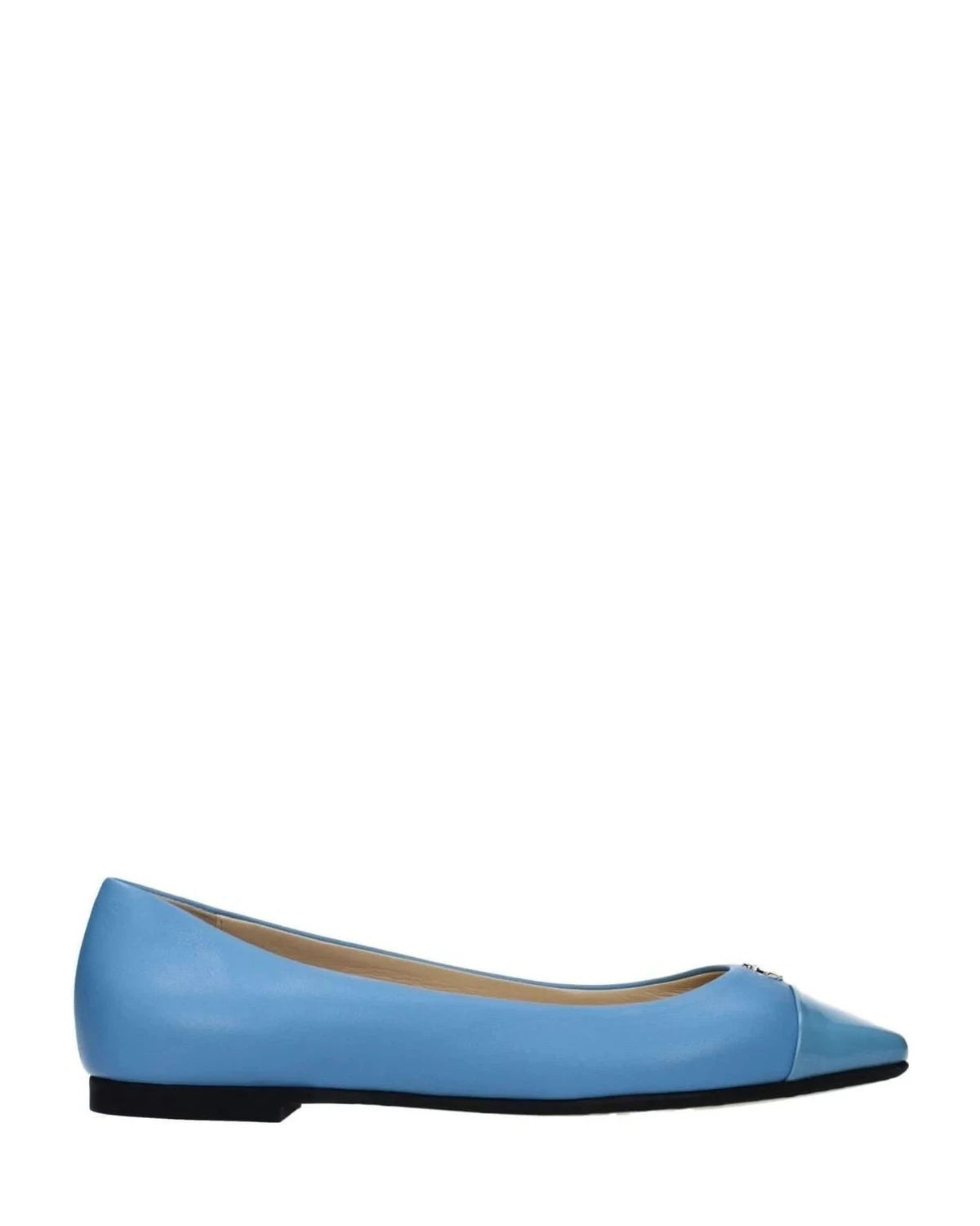 Jimmy Choo Light Blue Leather Ballet Flats Glam Steals