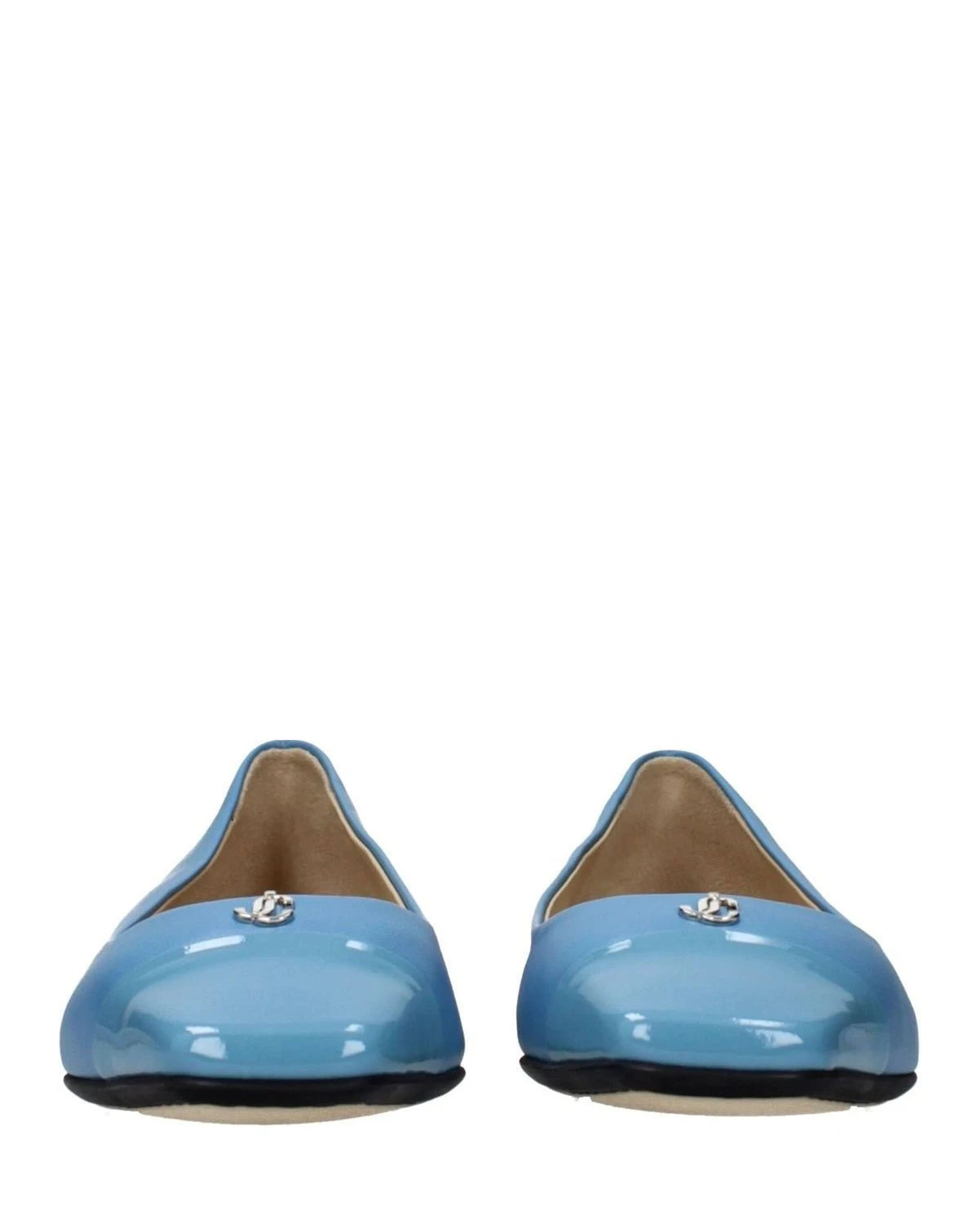 Jimmy Choo Light Blue Leather Ballet Flats Glam Steals