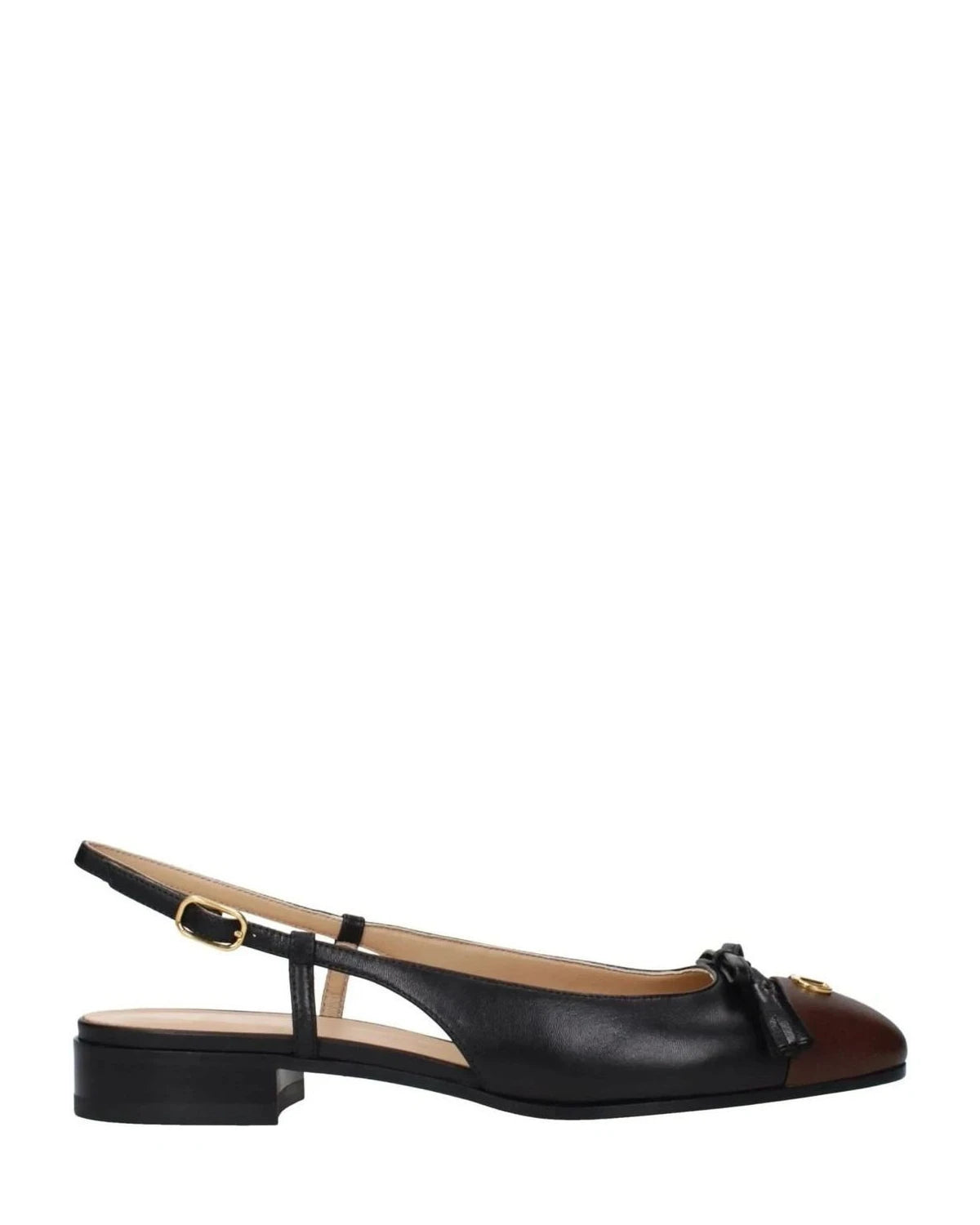 Valentino Garavani Black Leather Ballet Flats Glam Steals