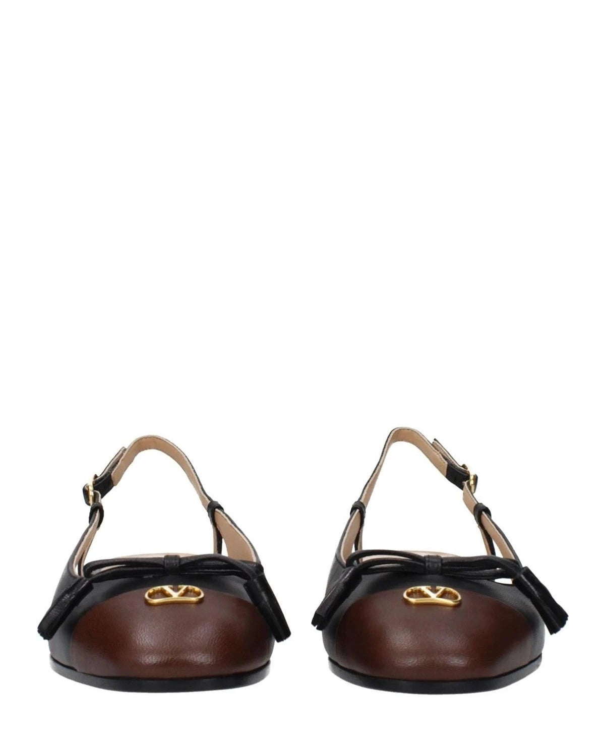 Valentino Garavani Black Leather Ballet Flats Glam Steals