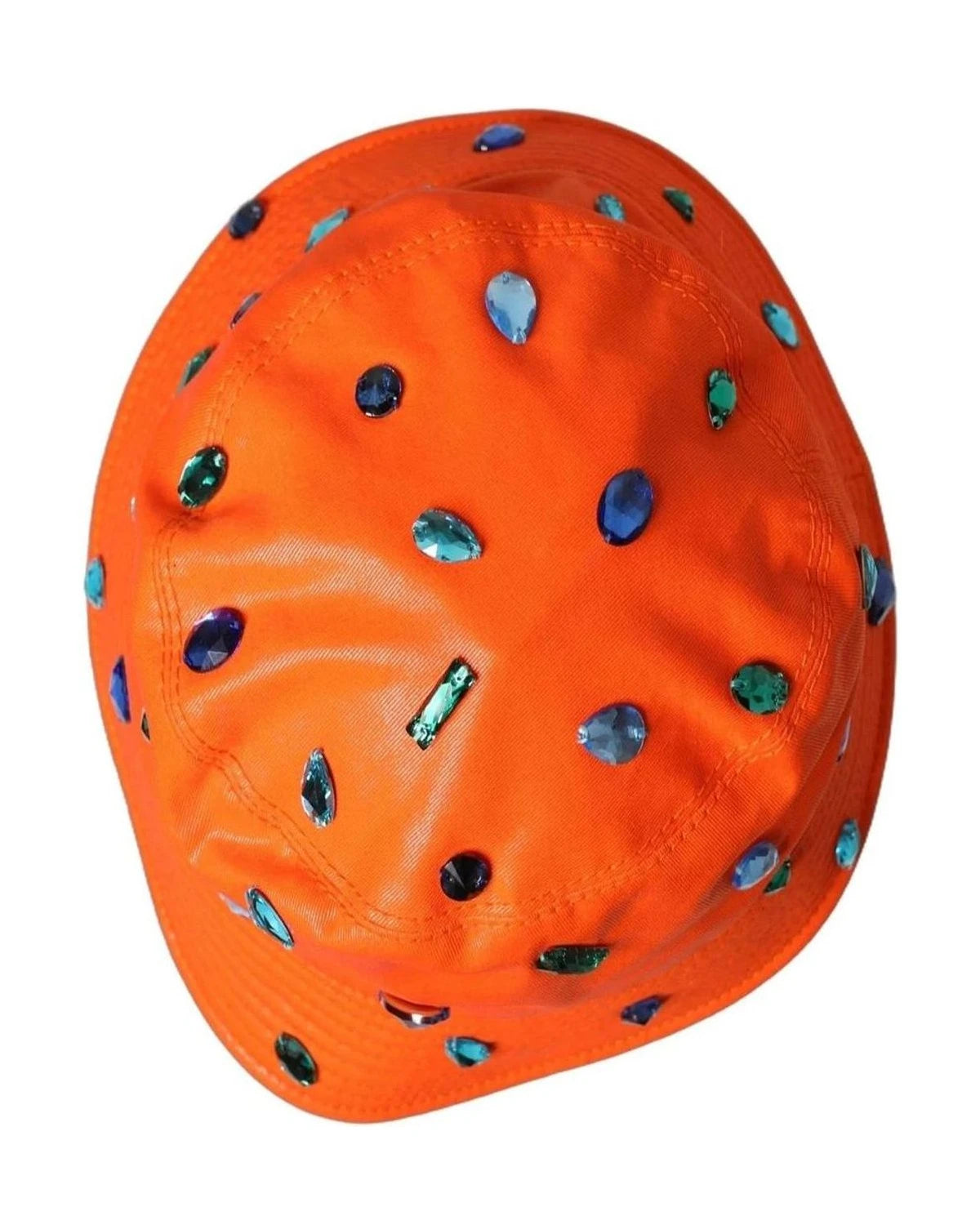 Dolce & Gabbana Bucket Hat in orange, Cotton — view 6