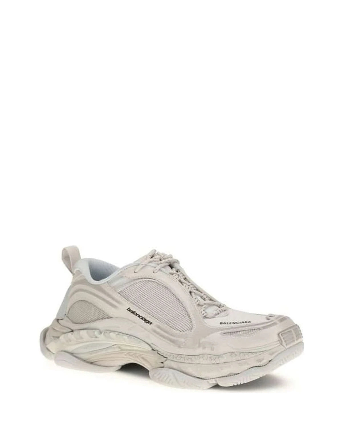 Balenciaga White Polyurethane Chunky Sneakers Glam Steals