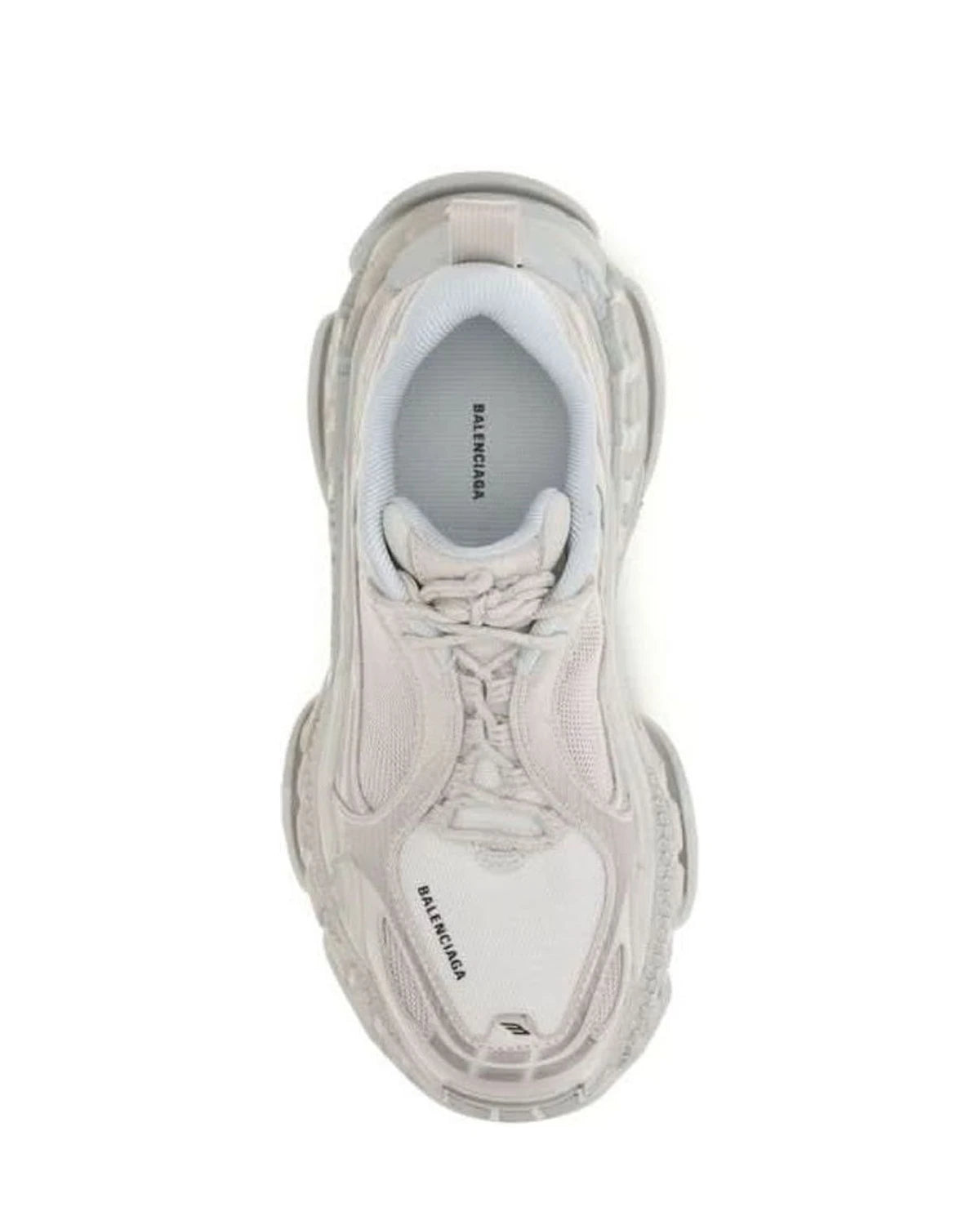 Balenciaga White Polyurethane Chunky Sneakers Glam Steals