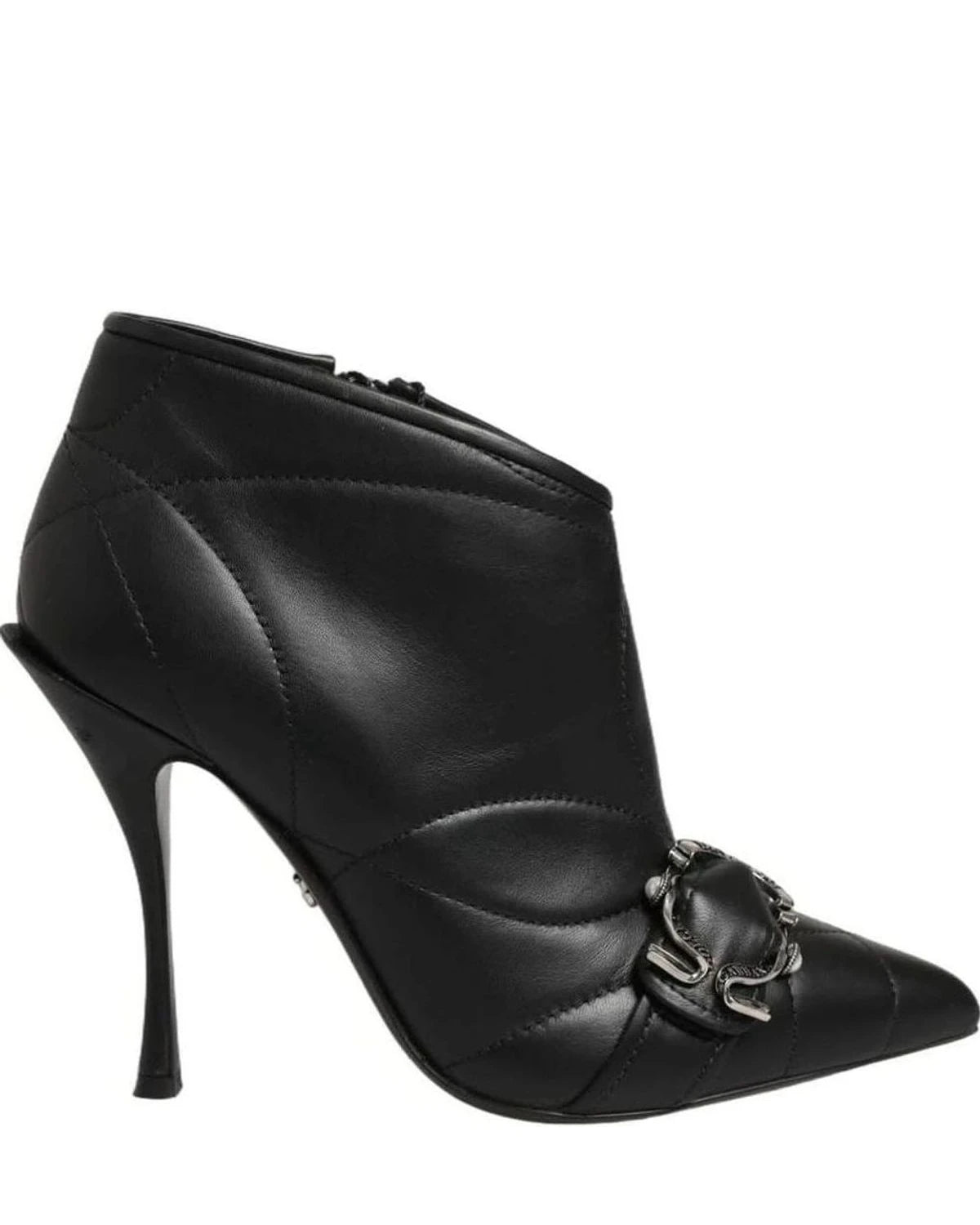 Dolce & Gabbana Black Devotion Quilted Buckled Boots Shoes Glam Steals