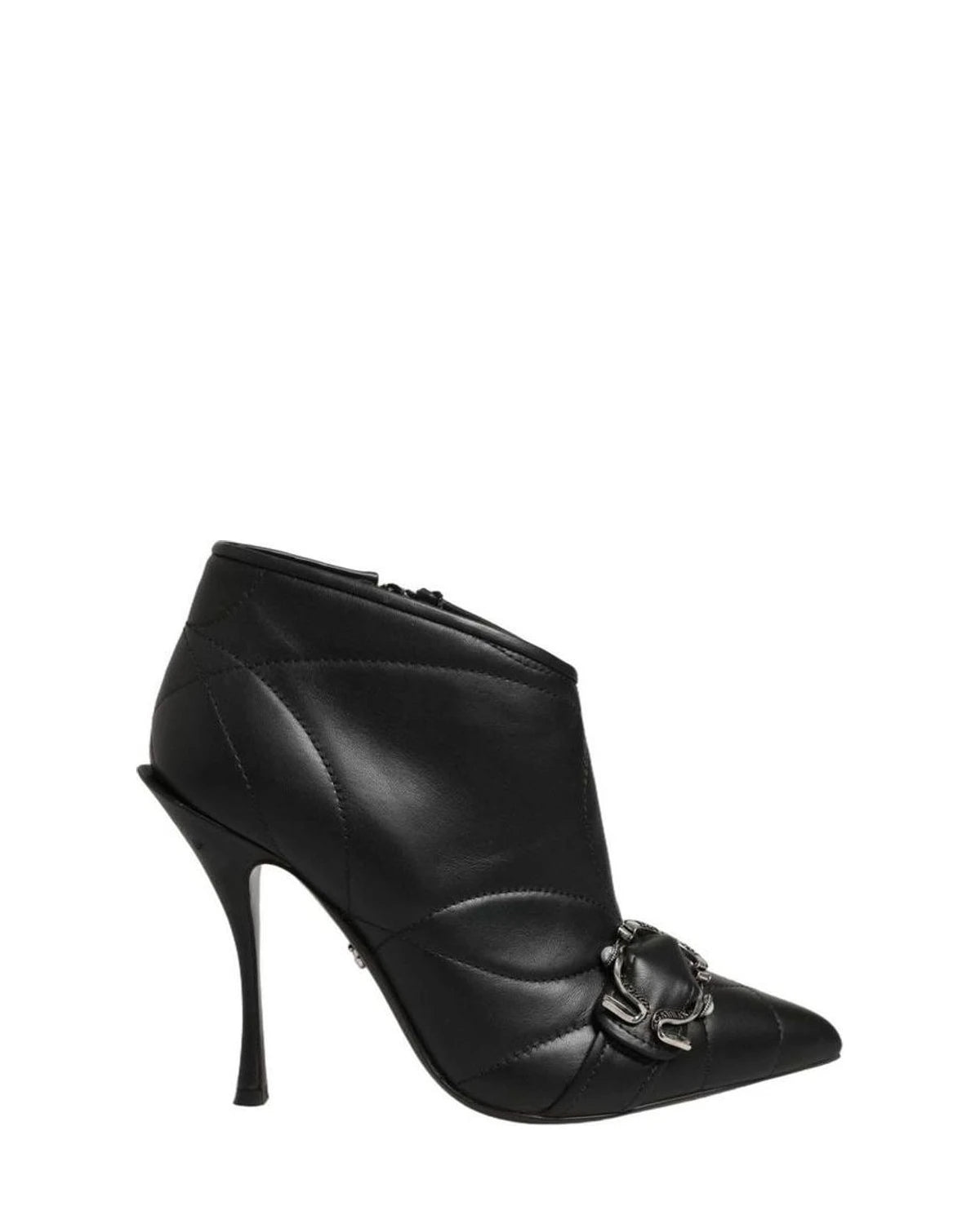 Dolce & Gabbana Black Devotion Quilted Buckled Boots Shoes Glam Steals