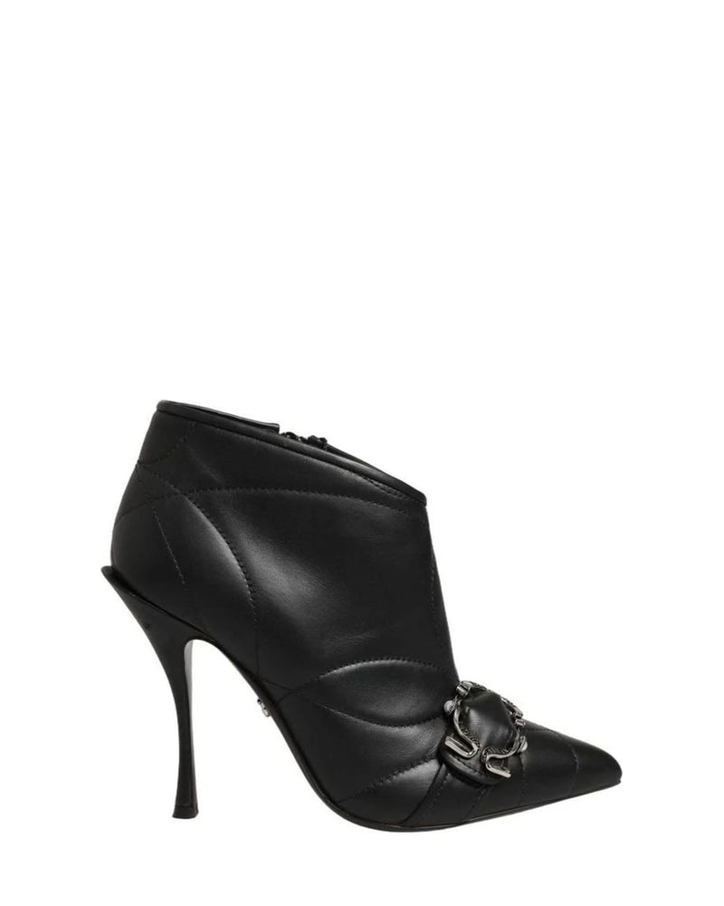 Dolce & Gabbana Black Devotion Quilted Buckled Boots Shoes Glam Steals
