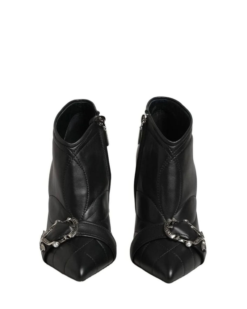 Dolce & Gabbana Black Devotion Quilted Buckled Boots Shoes Glam Steals