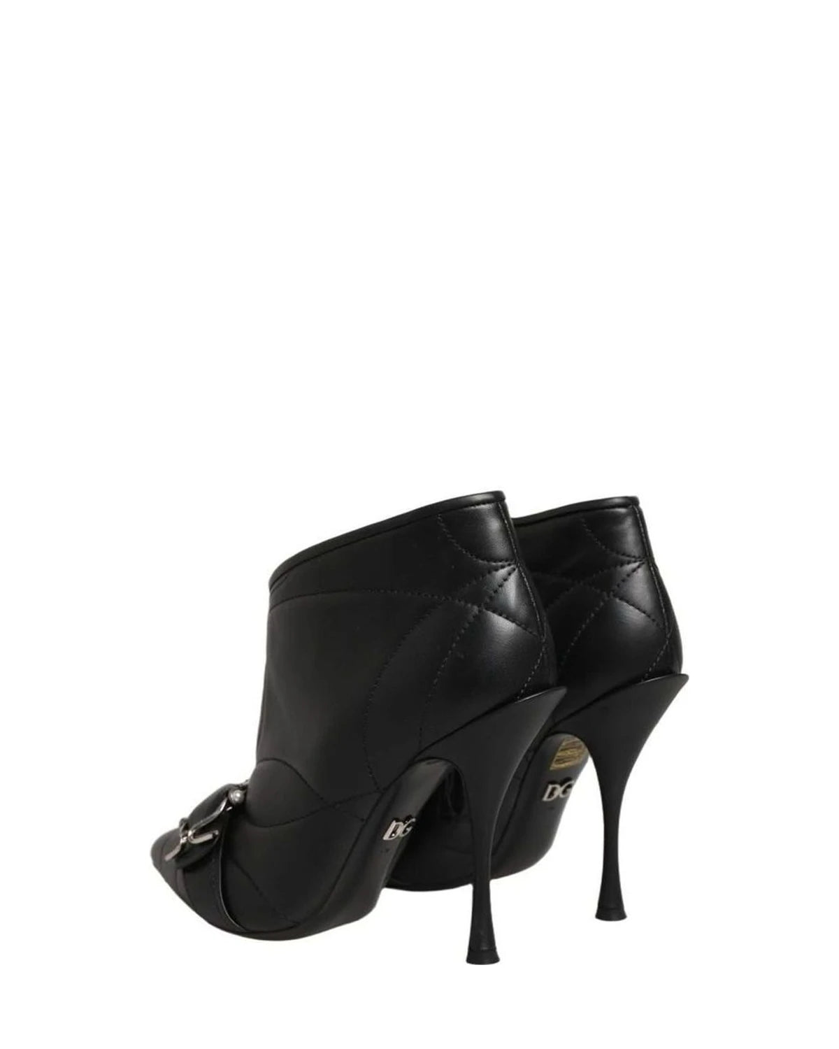 Dolce & Gabbana Black Devotion Quilted Buckled Boots Shoes Glam Steals