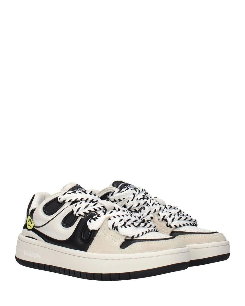 Barrow Beige Leather Sneakers Glam Steals