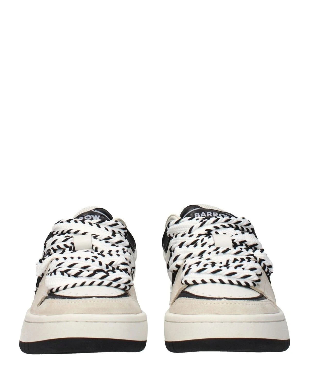 Barrow Beige Leather Sneakers Glam Steals