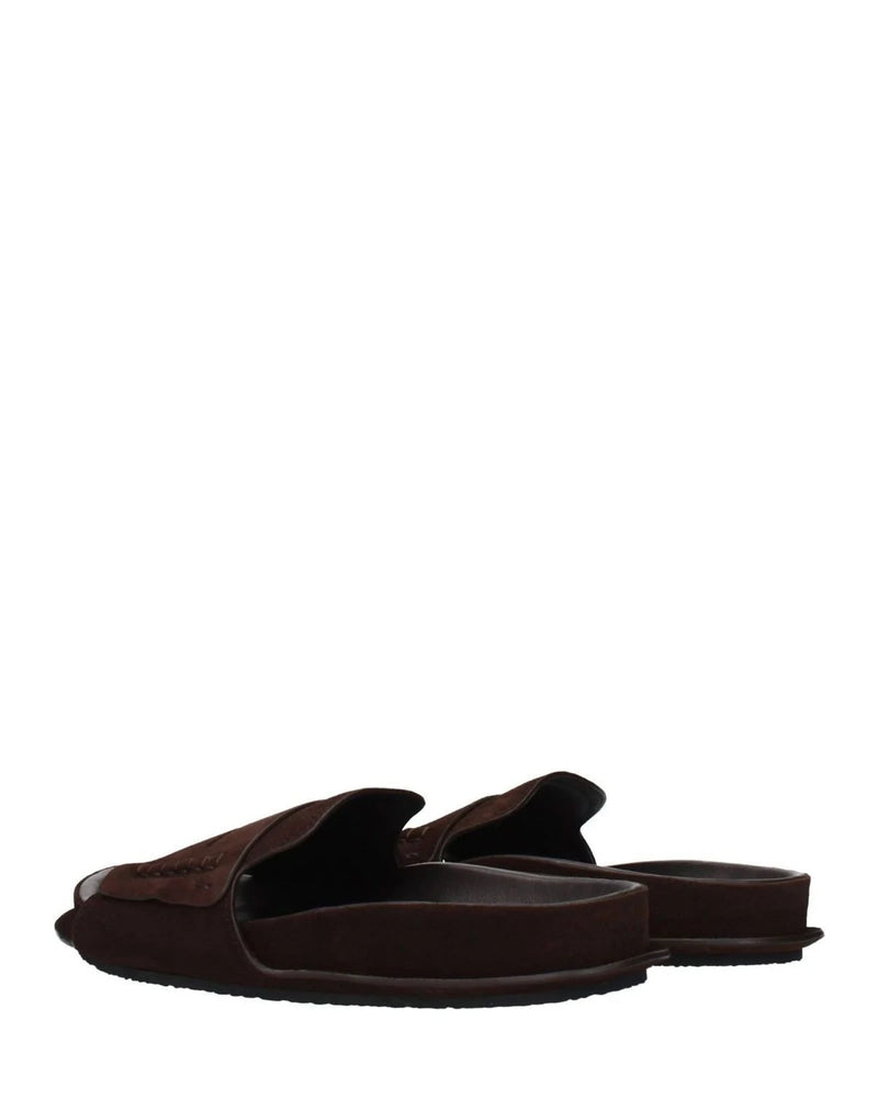 Jacquemus Brown Leather Slippers Glam Steals
