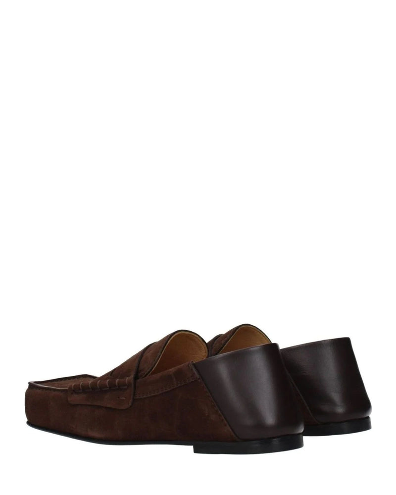 Jacquemus Brown Leather Slip On Loafers Glam Steals