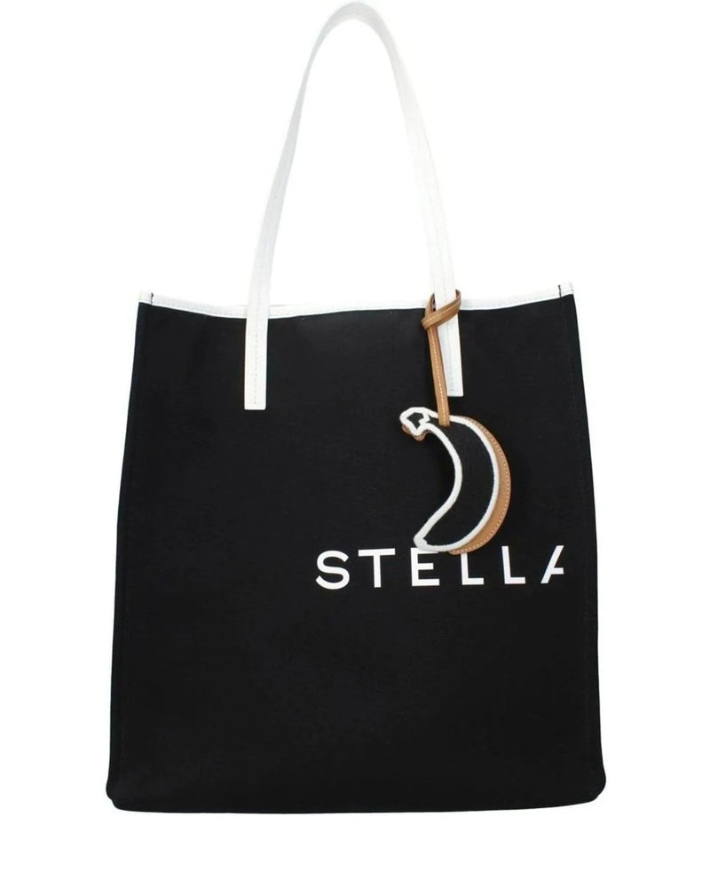 Stella Mccartney Black Fabric Shoulder Bag Glam Steals