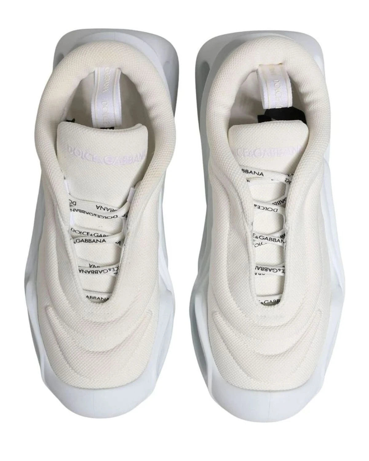 Dolce & Gabbana White Slip On Wave Low Top Sneakers Glam Steals