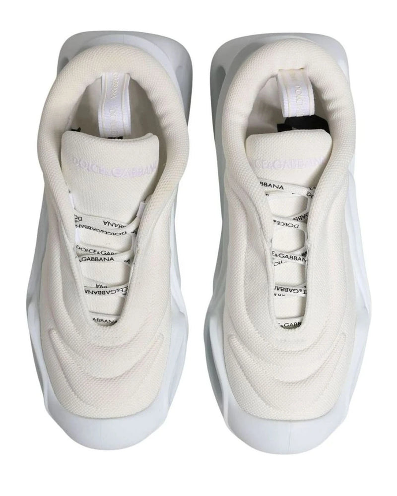 Dolce & Gabbana White Slip On Wave Low Top Sneakers Glam Steals