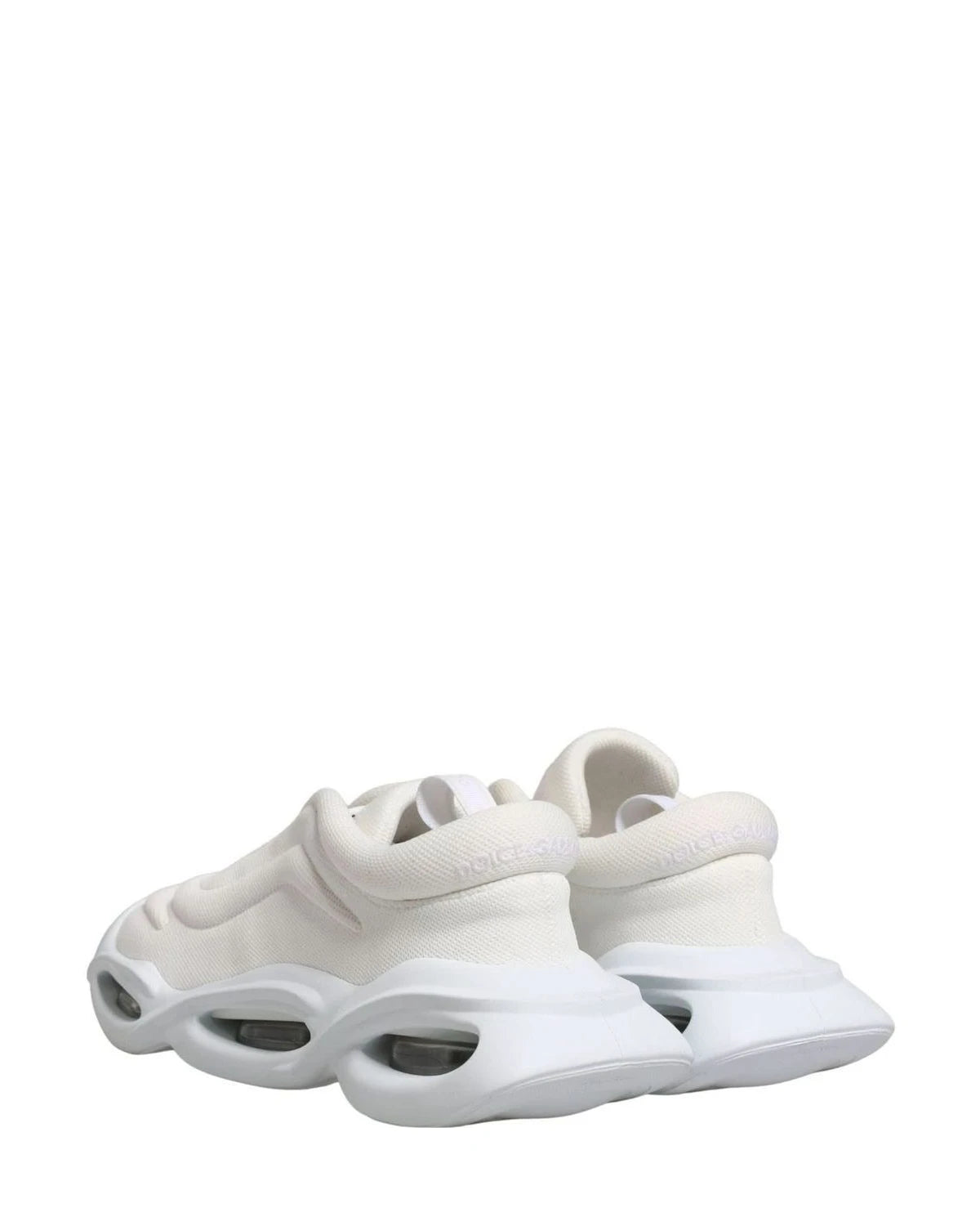 Dolce & Gabbana White Slip On Wave Low Top Sneakers Glam Steals