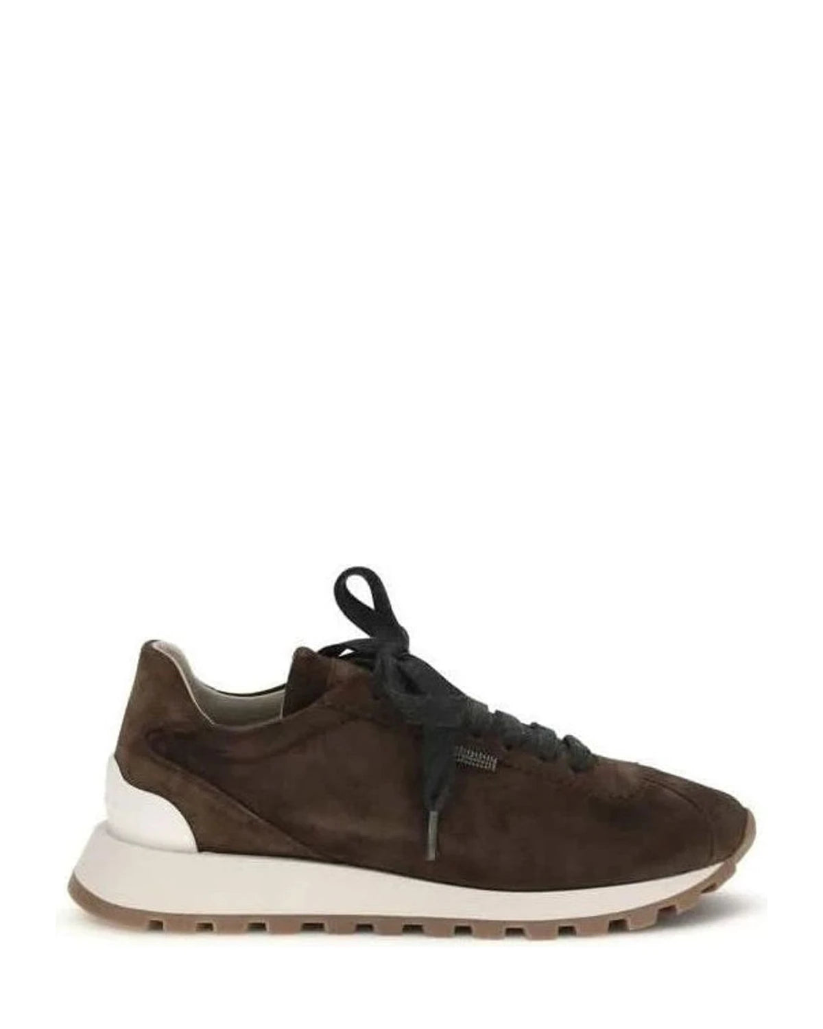 Brunello Cucinelli Brown Leather Calf Bos Taurus Athletic Sneakers Glam Steals