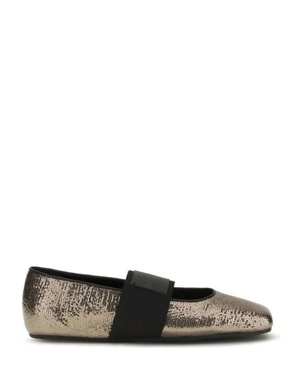 Givenchy Gold Ballet Flats 