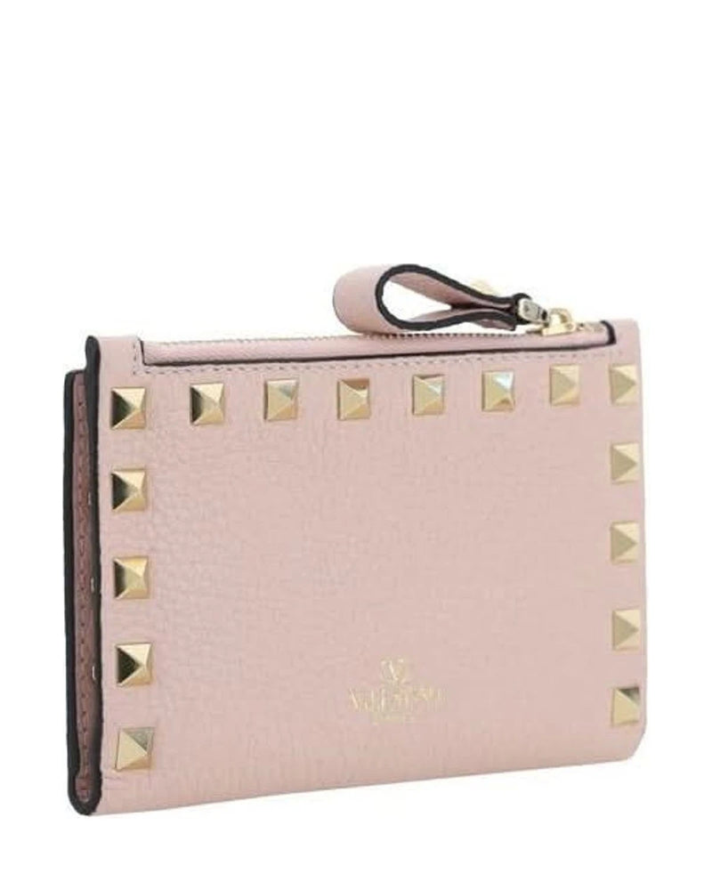 Valentino Garavani Pink Leather Calf Bos Taurus Wallet Glam Steals