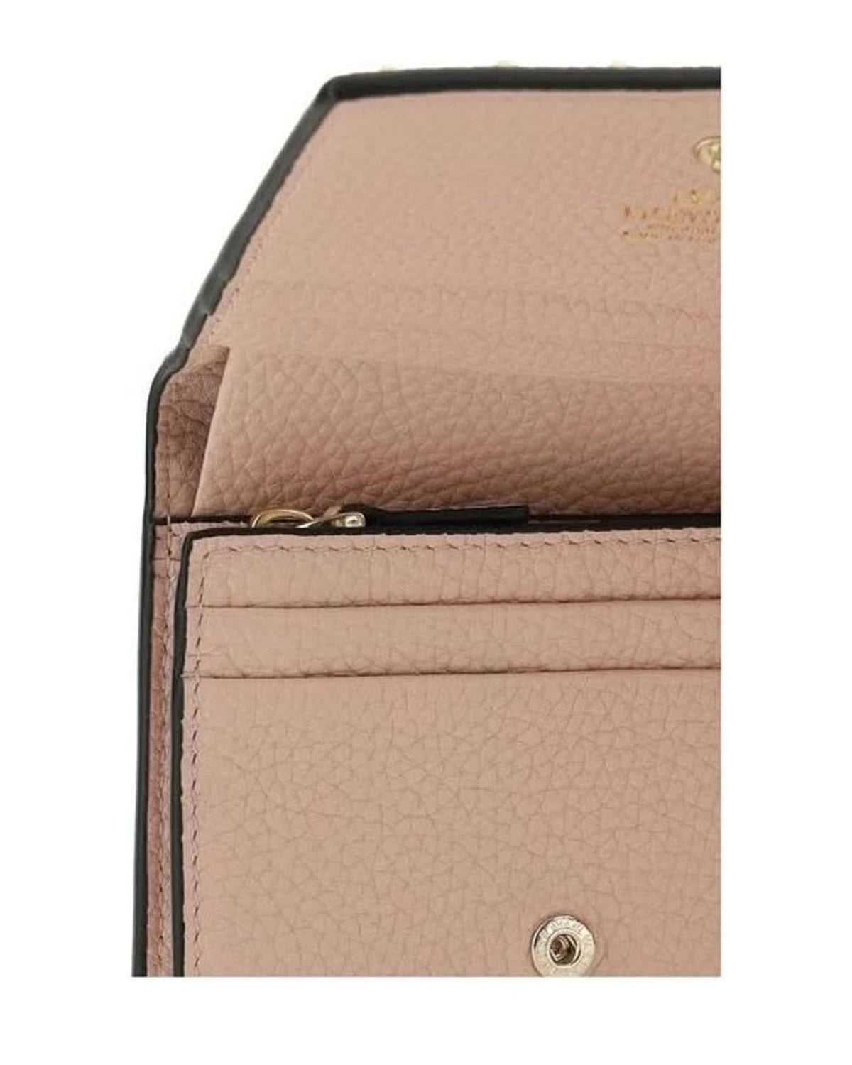 Valentino Garavani Pink Leather Calf Bos Taurus Wallet Glam Steals