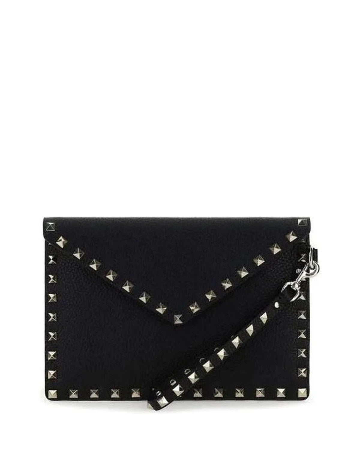 Valentino Garavani Black Leather Calf Bos Taurus Wallet Glam Steals