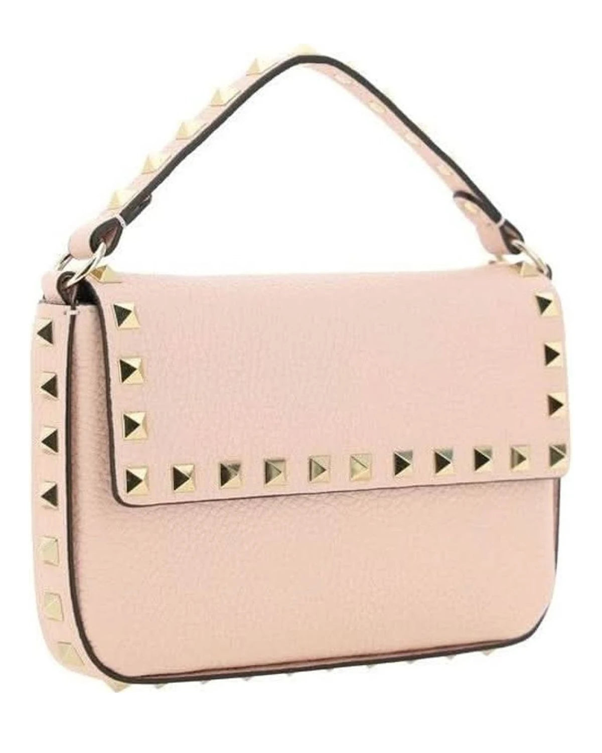 Valentino Garavani Pink Leather Calf Bos Taurus Shoulder Bag Glam Steals