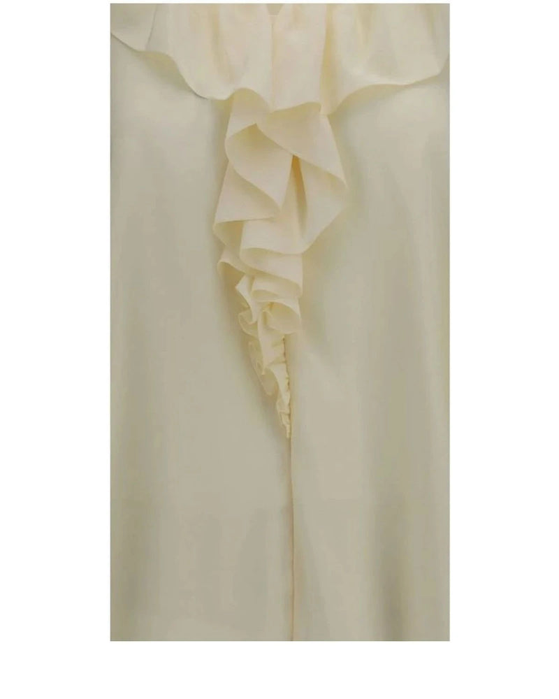 Chloé Blouse in beige, Silk — view 3