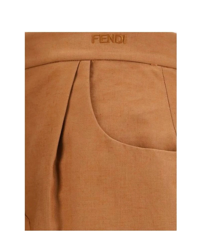 Fendi Jogger in brown, Linen — view 3
