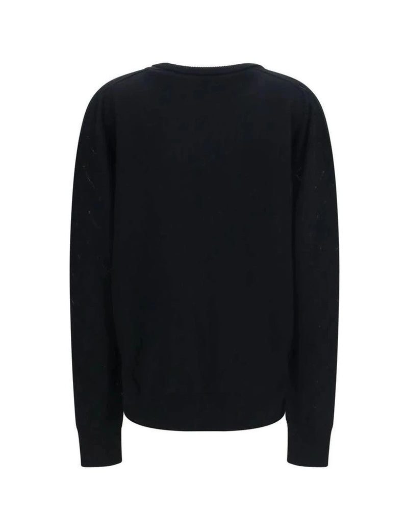 Balmain Sweater in black, Merino Wool — view 2