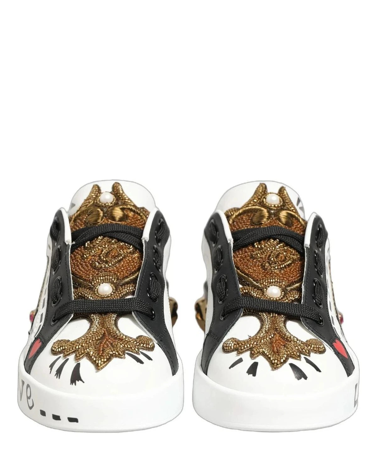 Dolce & Gabbana Portofino White Sneakers 