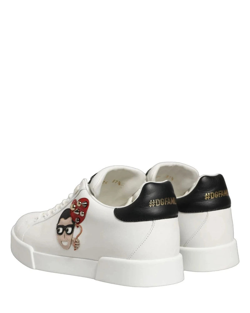 Dolce & Gabbana Patch White Sneakers 