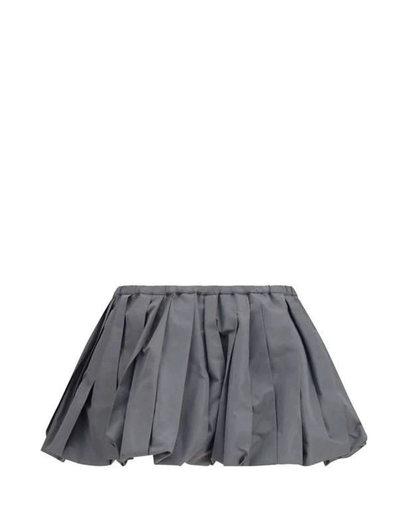 Miu Miu Skirt in gray, Polyester — view 2