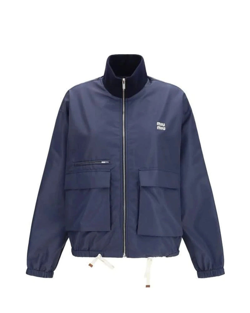 Miu Miu Track Jacket in blue, Polyester