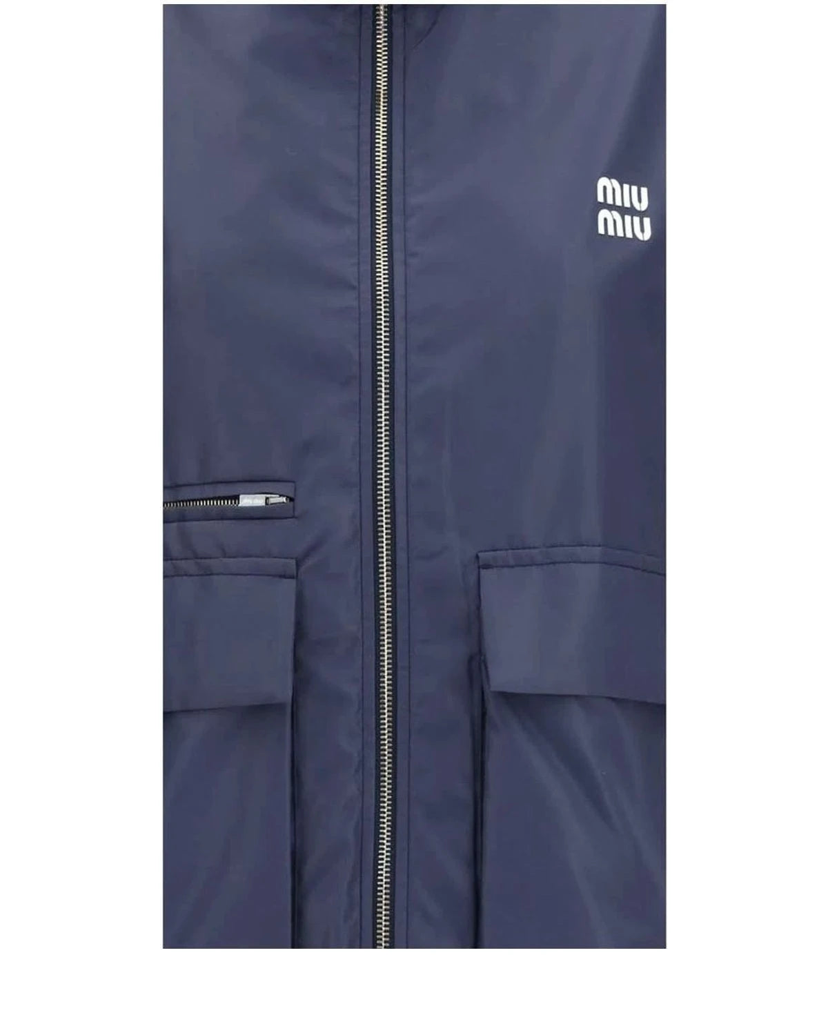 Miu Miu Track Jacket in blue, Polyester — view 3