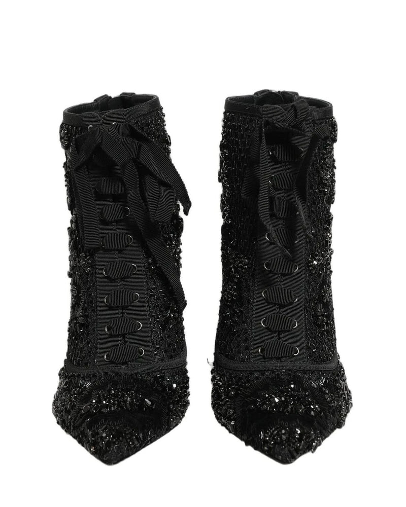 Dolce & Gabbana Black Ankle Boots 