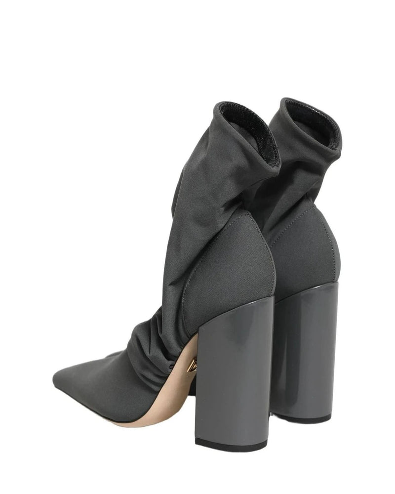 Dolce & Gabbana Socks Gray Ankle Boots 