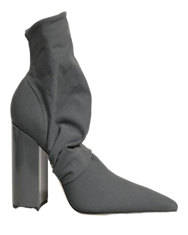 Dolce & Gabbana Socks Gray Ankle Boots 