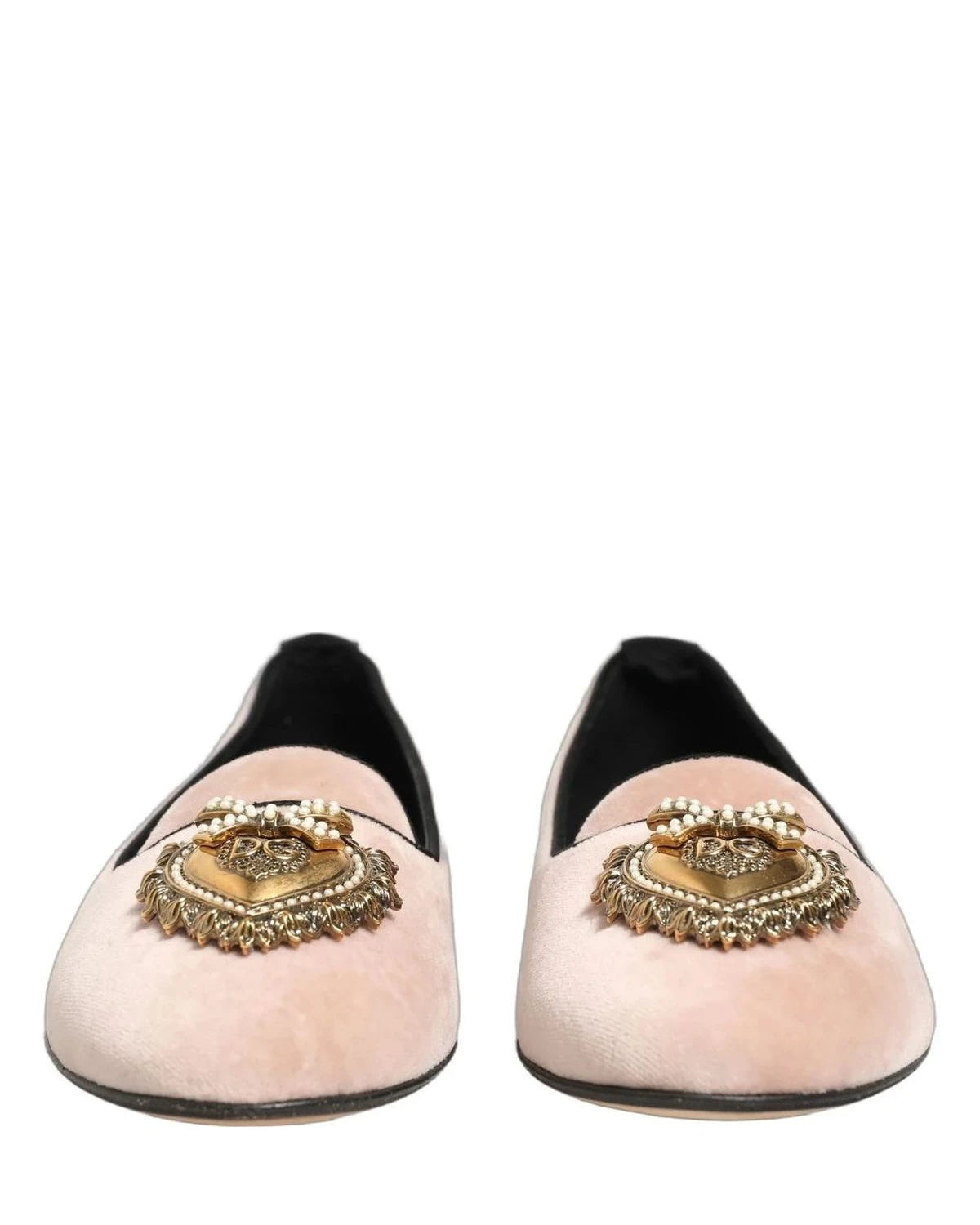 Dolce & Gabbana Devotion Pink Loafers 