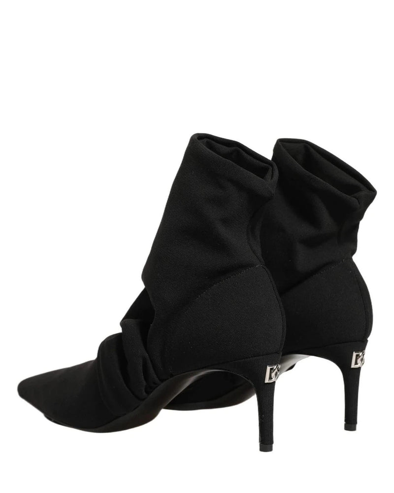 Dolce & Gabbana Socks Black Ankle Boots 