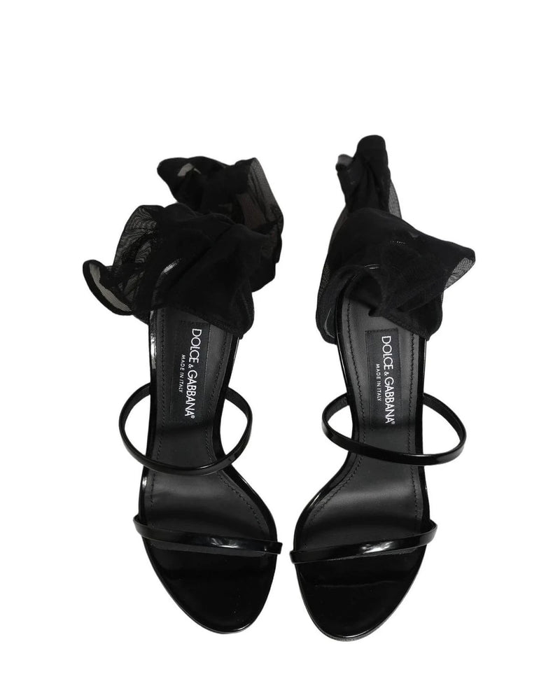 Dolce & Gabbana Socks Black Stiletto Sandals 