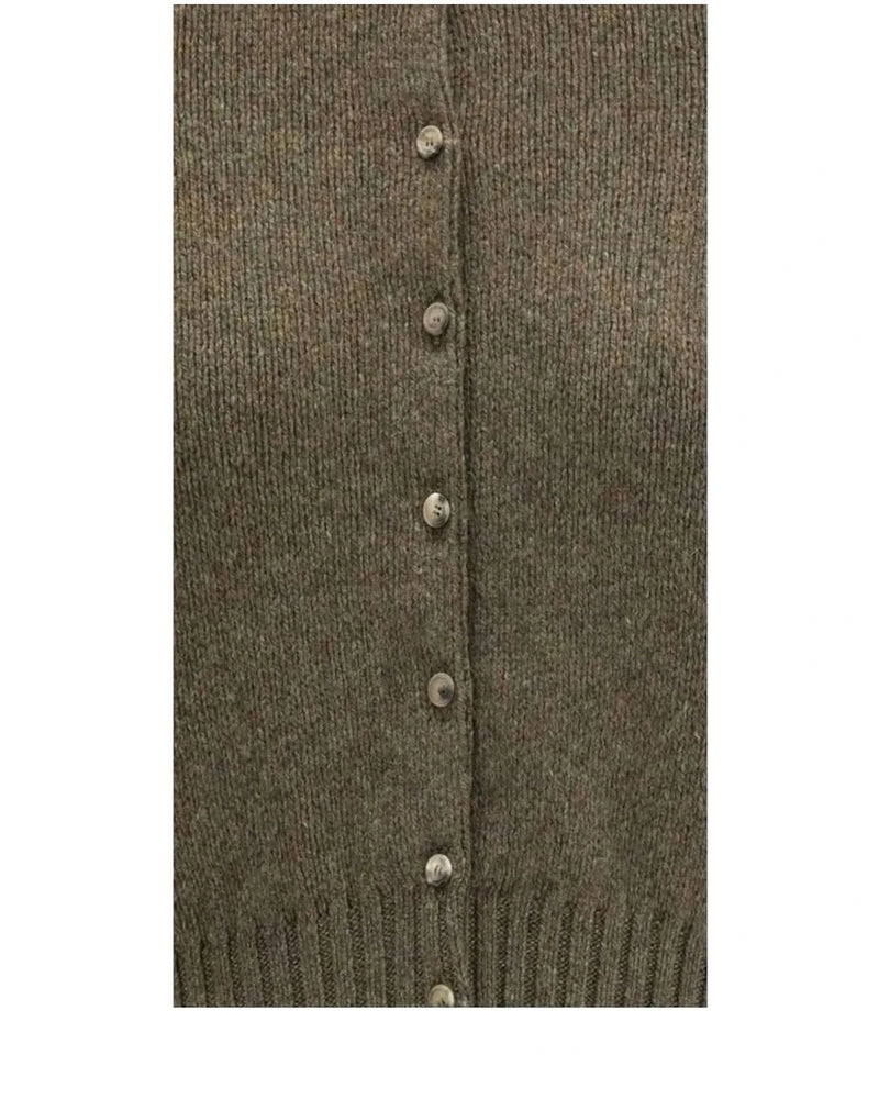 Khaite Cardigan in brown, Kashmir — view 3