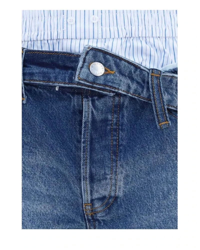 Alexander Wang Denim Short in blue, Cotton — view 3