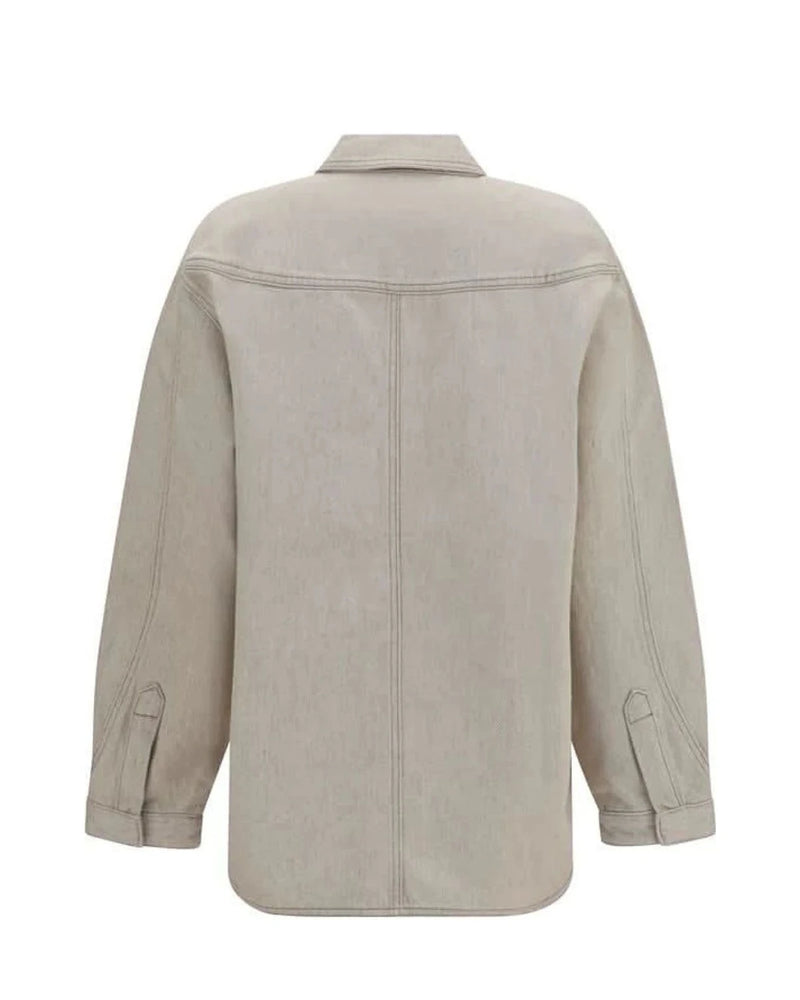 Jacquemus Dress Shirt in beige, Cotton — view 2