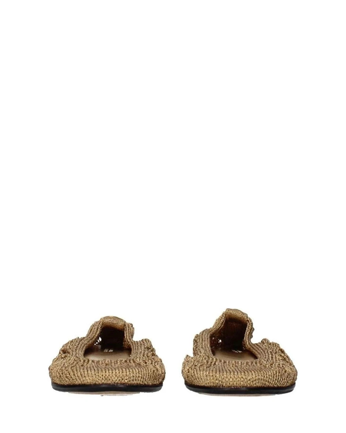 Isabel Marant Gold Ballet Flats 